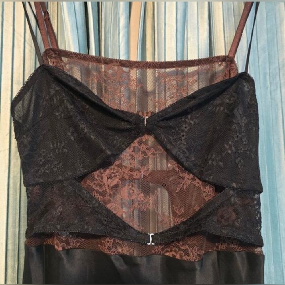 BEC + BRIDGE Amoras Cut-Out Maxi Dress Chocolate Black Size 10 NWT - Picture 5 of 8